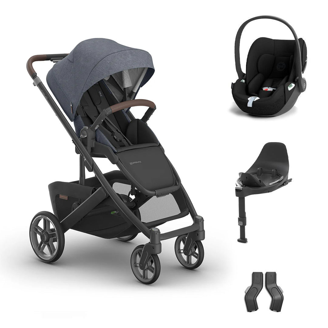 UPPAbaby CRUZ V3 + Cloud T Travel System-Travel Systems-Julian-CYBEX Base T | Natural Baby Shower