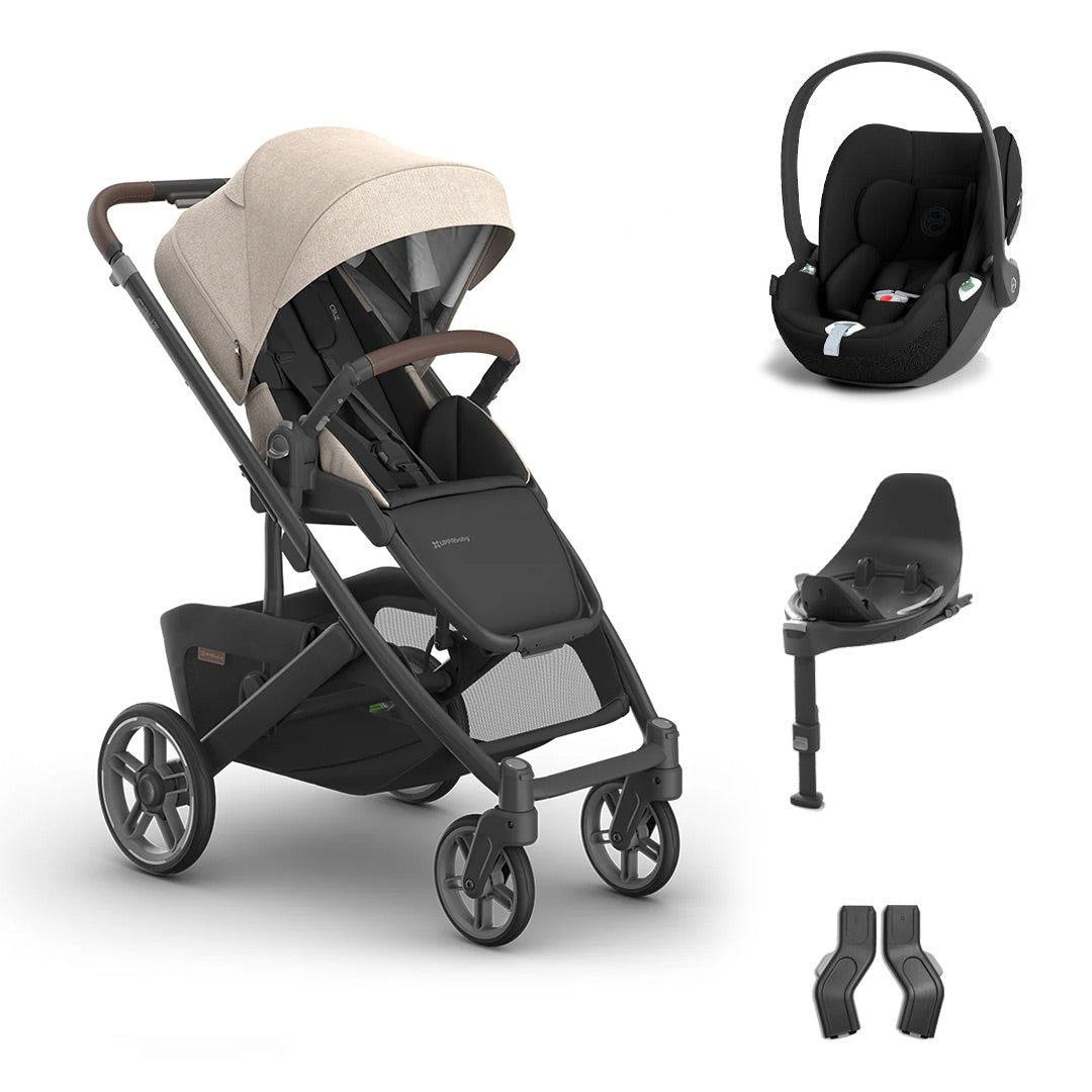 UPPAbaby CRUZ V3 + Cloud T Travel System-Travel Systems-Liam-CYBEX Base T | Natural Baby Shower