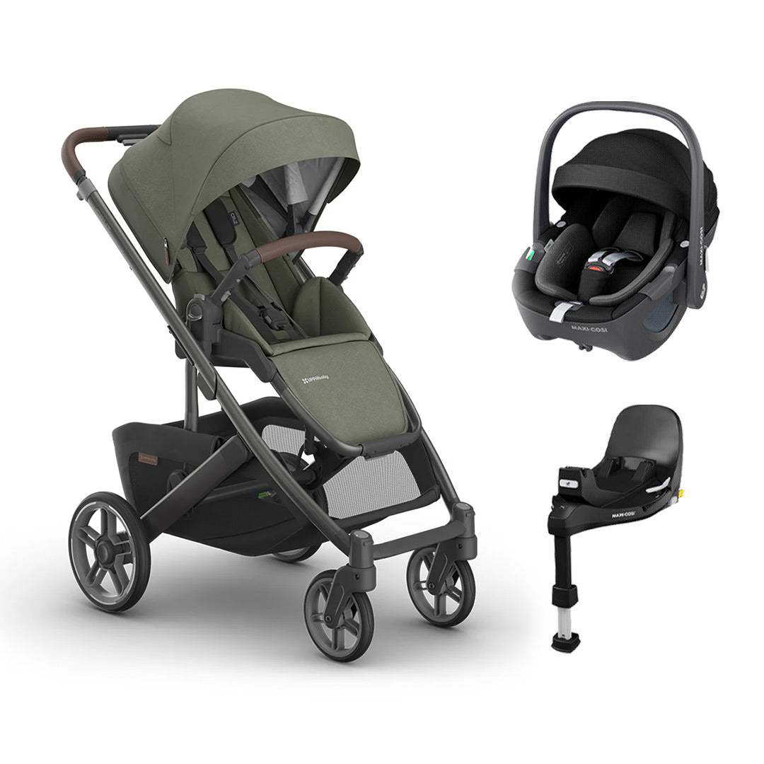 UPPAbaby CRUZ V3 + Pebble 360 Travel System-Travel Systems-Evelyn-Without Bassinet | Natural Baby Shower