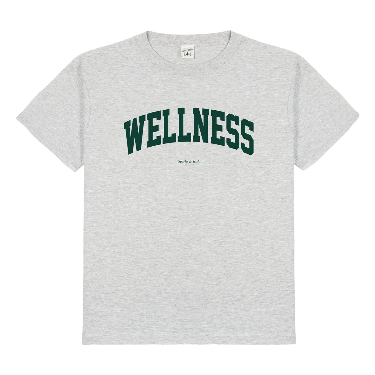 Sporty & Rich - Wellness Ivy T-Shirt Made from Recycled Cotton | Gray