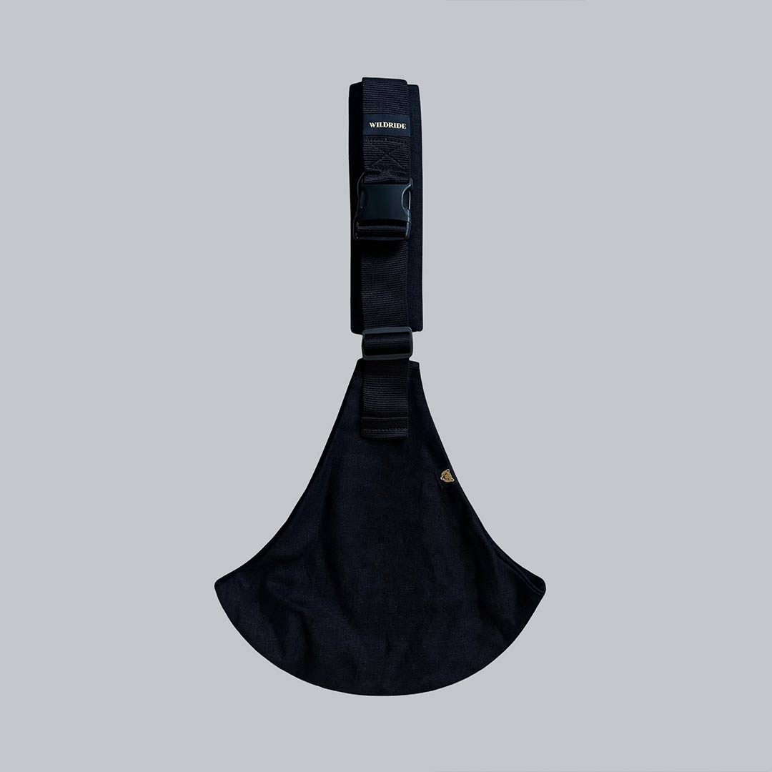Wildride Linen Carrier - Black-Baby Carriers-Black-One Size | Natural Baby Shower