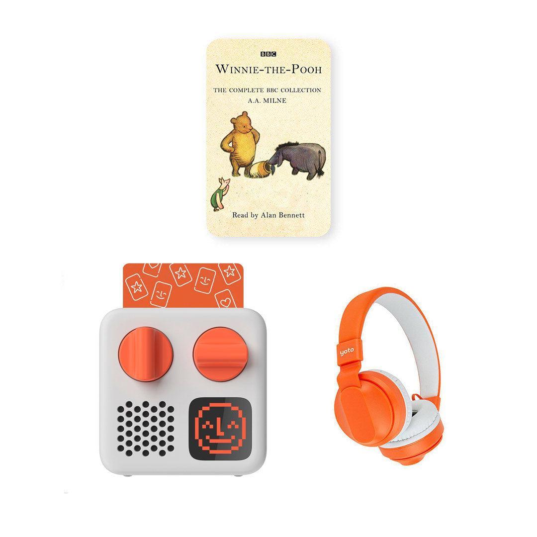 Yoto Mini Player Bundle - Winnie The Pooh | 2024 Edition-Audio Players-No Headphones- | Natural Baby Shower